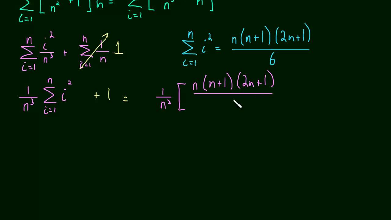 4.3 Exact Area Under A Curve