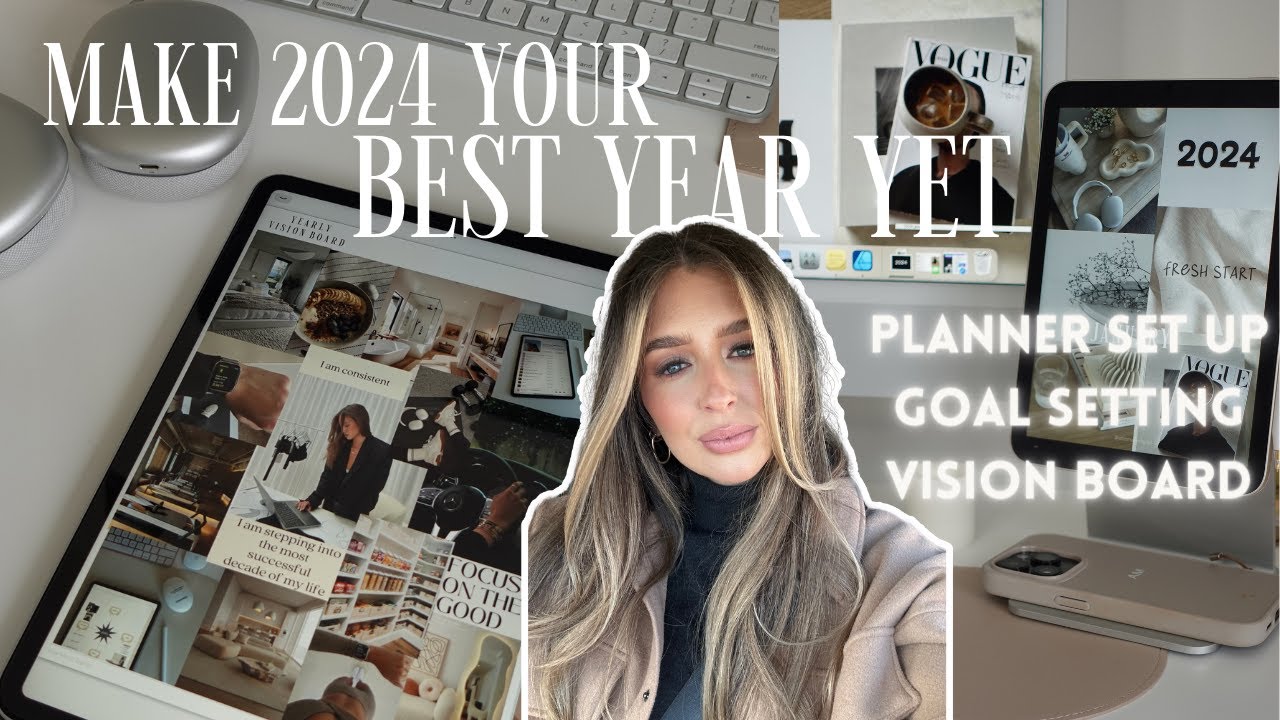 Plan with me for 2024  Digital Planner Set Up, Vision Board, Goal Setting  ✨ 