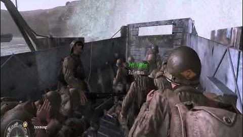 Call of Duty 2 - "The Battle of Pointe du Hoc" Mission Start