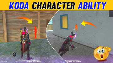 Koda Character Ability | Free Fire New Character Ability