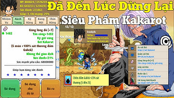 Ngọc Rồng Online - Đã Đến Lúc Nói Lời Chia Tay Ironsky8s...Ông Hoàng Của Set Kích Hoạt Kakarot