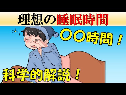 【必見】理想的な睡眠時間って何時間くらい？【科学的解説】