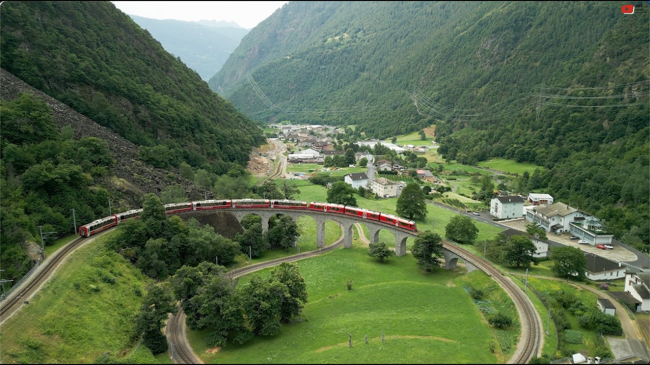 BRUSIO  🇨🇭|  Il Viadotto Ferroviario Elicoïdale  |  SBF Schweiz Bretagne Fernsehen