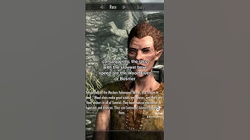 Do You Know What The FASTEST Race in Skyrim Is? #skyrim #elderscrolls #shorts