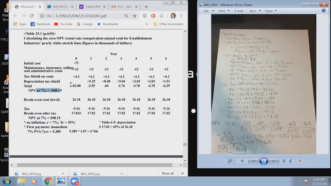 Lease Valuation: Operating Lease