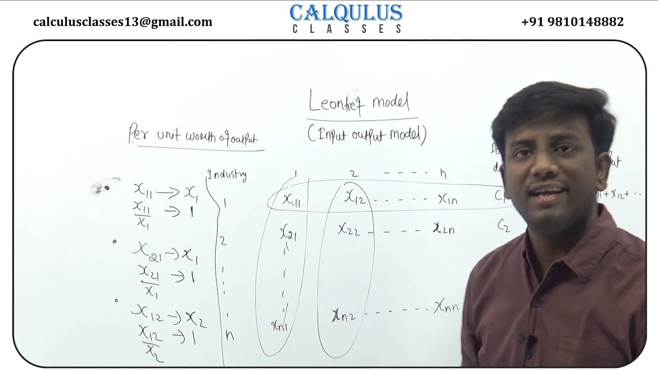 leontief input output model