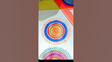 Beautiful design of spirograph art | new and great art video #relaxing #satisfying #spirograph #art