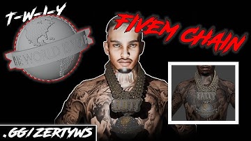 Making An Iced Out GTA5RP (FIVEM) CHAIN | blender