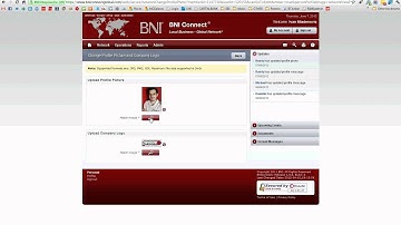 BNI Connect Tutorial for BNI Accelerators: Logging In & Profile Picture