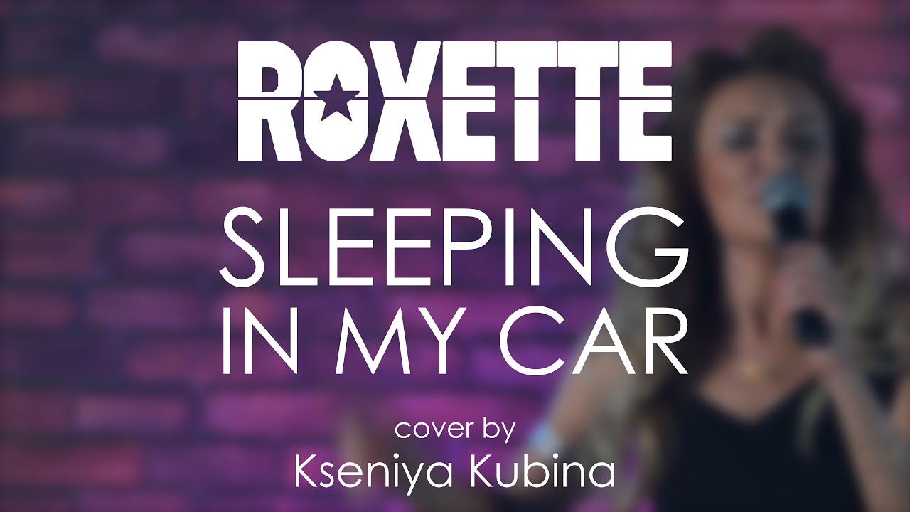 Roxette sleeping in my car.
