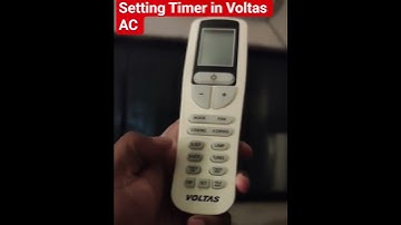 How to set Timer in Voltas AC. #gadgets #operator #summer #electronic #hobbylobby