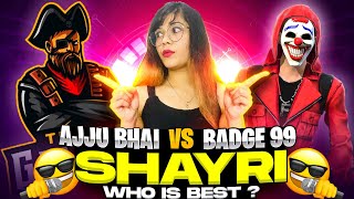 Badge99 VS Ajjubhai94 Shayri || Who is Best ? || Garena Free Fire || Badge99 || Total Gaming