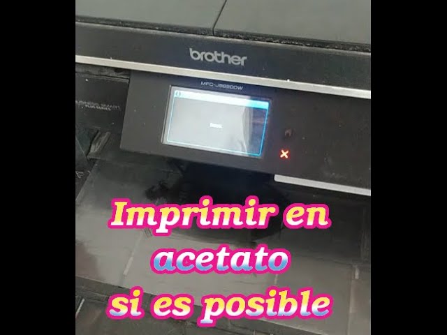 Como imprimir en acetato normal con impresoras de inyeccion de tinta -  YouTube