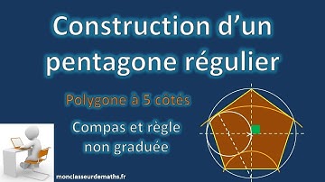 Pentagone régulier : construction détaillée