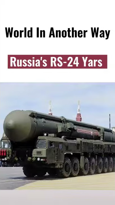 An upgraded version of RT-2PM Topol: Russia's RS-24 Yars#shorts
