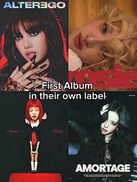 Both albums are Firee! #blackpink #blink #kpop #me #amortage #solo#ruby #lalisa #alterego #rosie #r