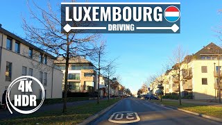 [ 4K ] DRIVING TOUR LUXEMBOURG CITY 2022