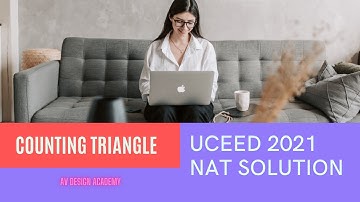 UCEED 2021 | NAT SOLUTION | QUESTION 4 | COUNTING TRIANGLE | AV DESIGN ACADEMY
