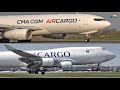 LIEGE Airport Planespotting April 2021 - new Airline CMA CGM AirCargo and many Boeing 747