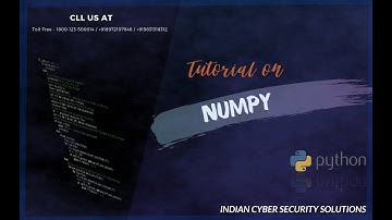 Python Numpy Tutorial for Beginner | Machine Learning Training | Indian Cyber Security Solutions