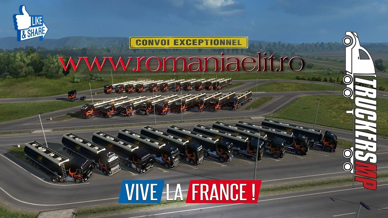 ✯RomaniaELIT on Vive La France DLC - ETS2 MP games people play
