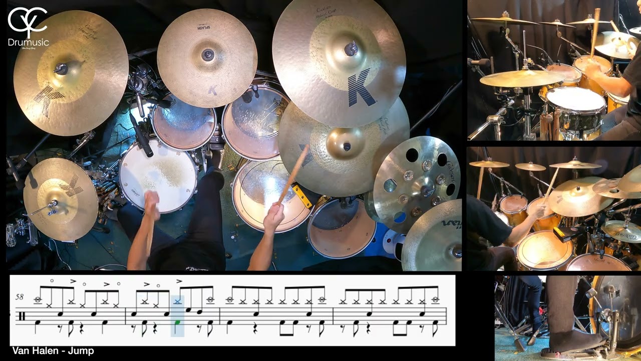 Van Halen Jump / Drum Cover By CYC ( CYC Drumusic ) score & sheet