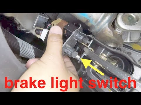no brake lights | replace clean repair brake switch Nissan Sentra Versa √ Fix it Angel