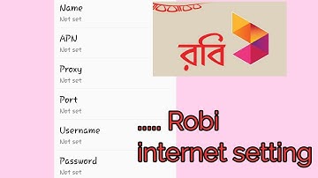 Robi internet setting