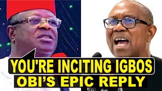 Peter Obi Replies Umahi In An Epic Rebuttal That He Won't Descend To His Level Of Ethnic Politics