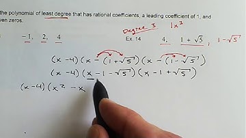 A2.04.05.VD.14.Write Polynomials of Least Degree (Irrational Conjugates Theorem)