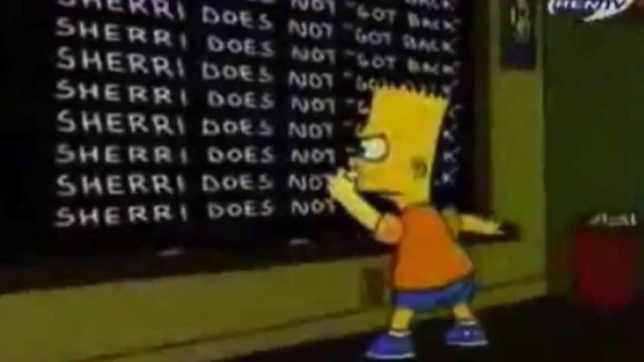Memorable Chalkboard Gags from The Simpsons YouTube