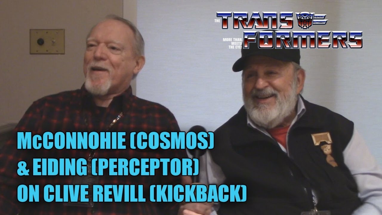 Transformers G1 Clive Revill With Voice Actors Michael Mcconnohie Cosmos And Paul Eiding 