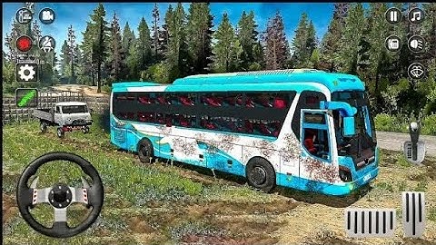 Offroad Coach Bus Driving Simulator 3D - Uphill Mobile Bus Transporter - Android Gameplay 2