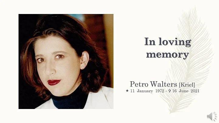 Memorial Service - Petro Walters - 24 June 2021