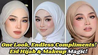 🌙 Eid Makeup Look with Hijab 2025 – Elegant & Easy Hijabi Makeup Tutorial! 💖 Must Try Hacks! screenshot 2