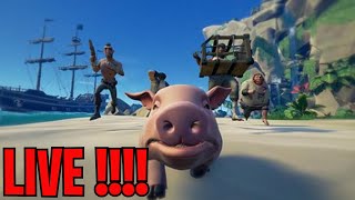 🔴LIVE - Playing SEA OF THIEVES !!! JACK SPARROWS CURSE QUEST !! #6