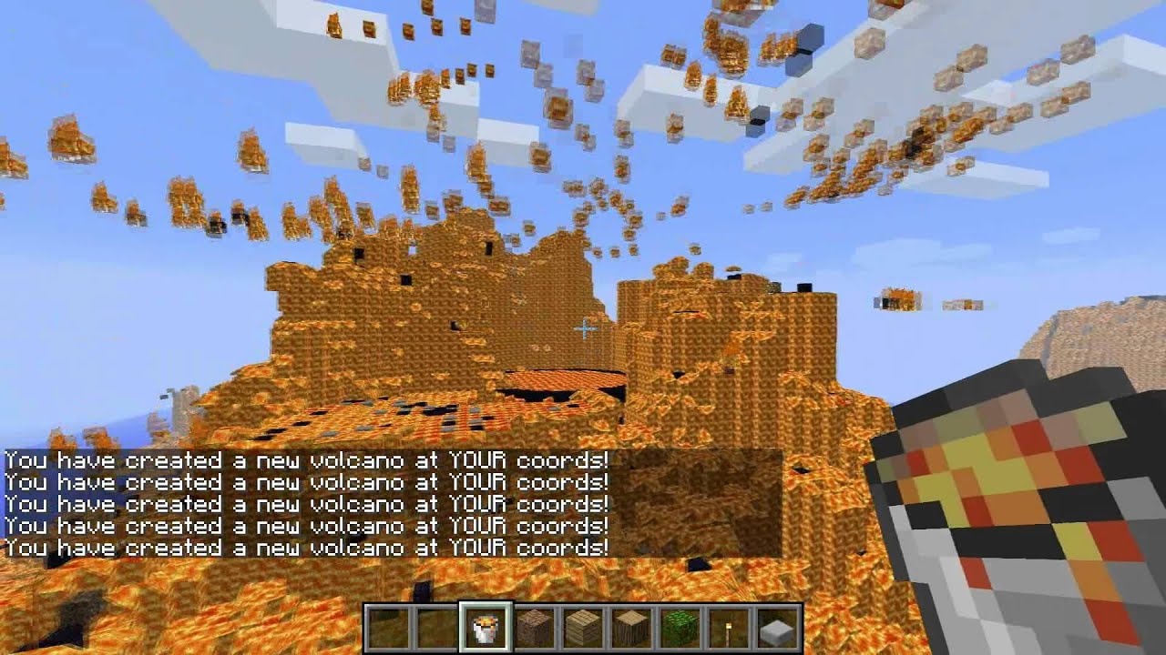 Minecraft - Volcanoes Mod Overused - YouTube