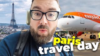 Travel Day: EASYJET Flight from LONDON GATWICK to PARIS | CitizenM ROOM TOUR