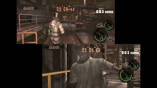 Resident Evil 5 Mercenaries Missile Area Chris BSAA &amp; Excella 150 Combo Split Screen