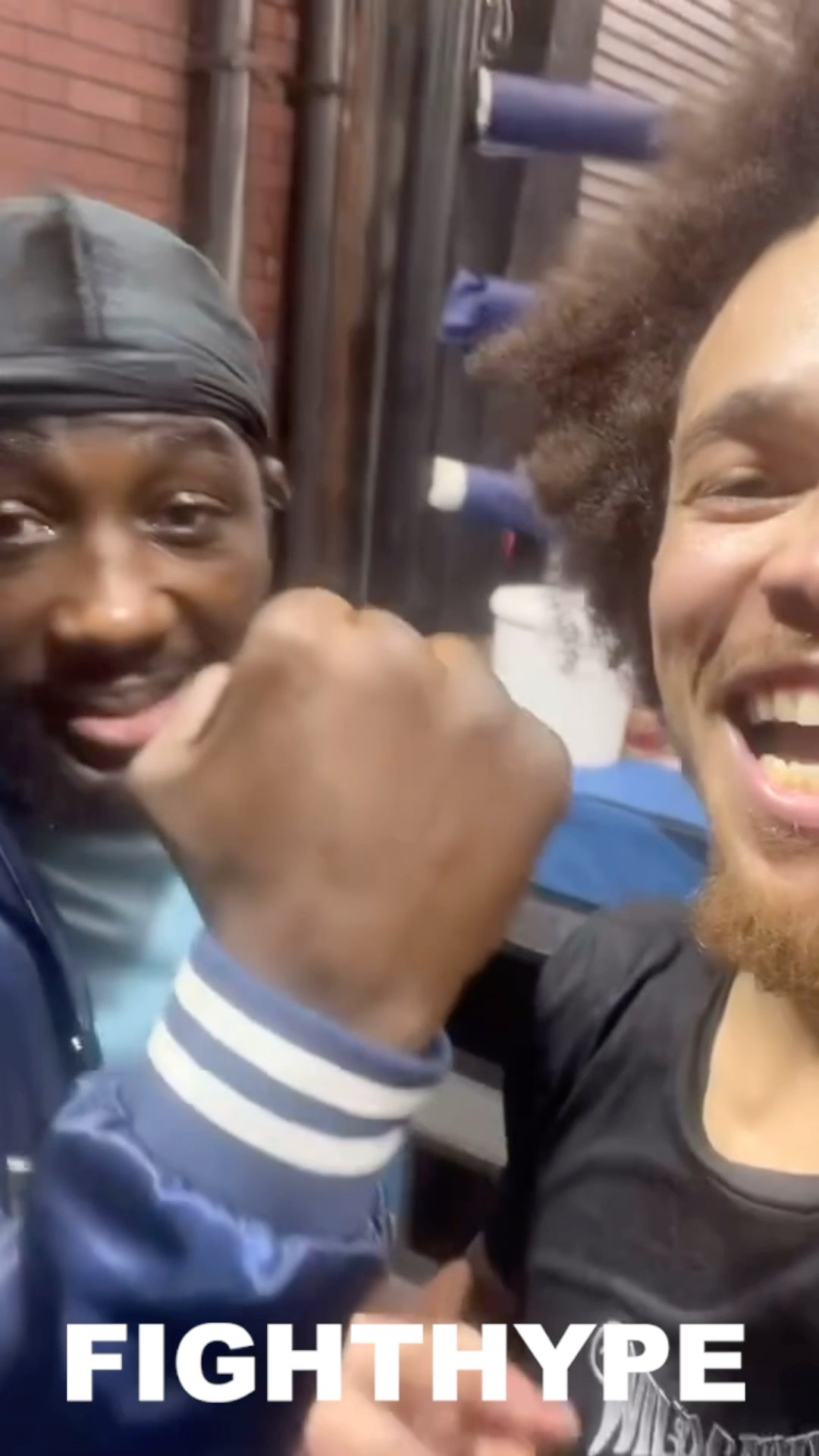 Terence Crawford CLOWNS with Blair Cobbs during FACE TO FACE ROAST CONFRONTATION