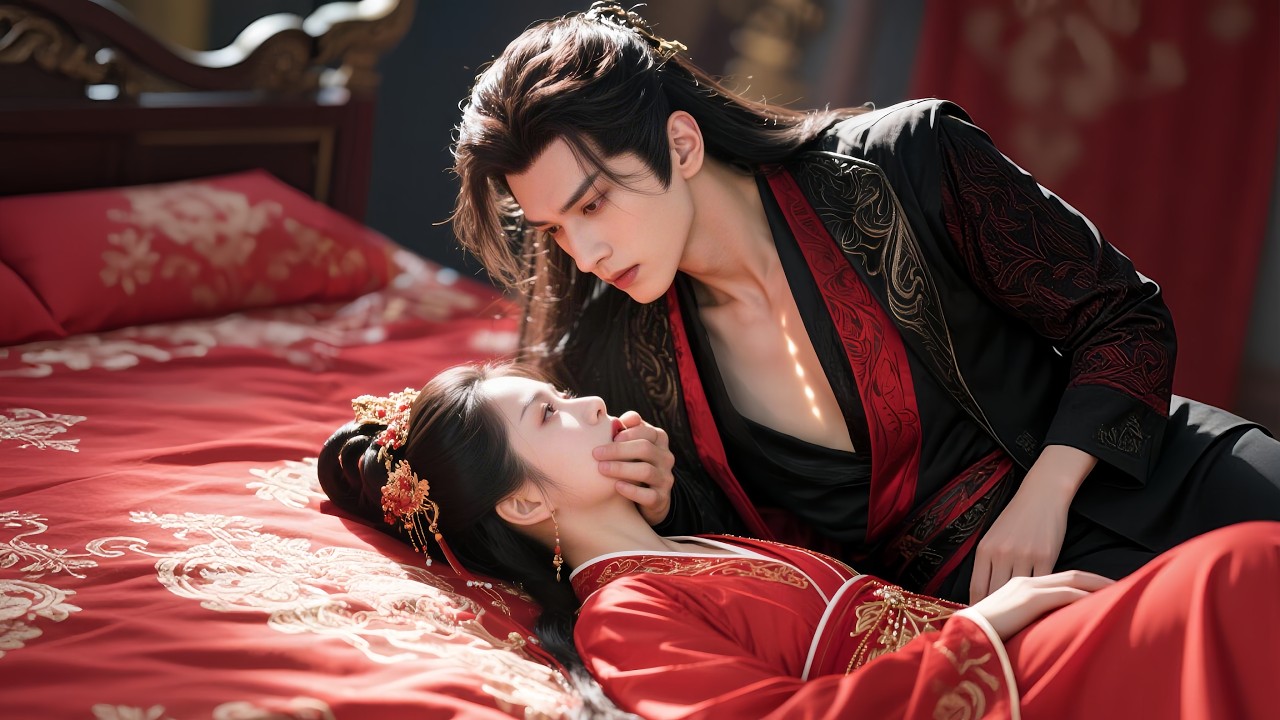 穿越成殘暴王爺的王妃，她新婚夜拒絕侍寢震驚全府，卻意外激起王爺的征服欲——從此對她欲罷不能，上癮到瘋狂！#短劇 #追妻火葬场