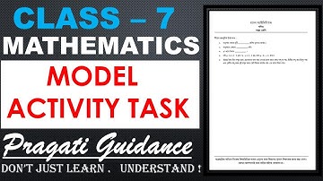 Class 7 || MODEL ACTIVITY TASK SOLVE || মডেল অ্যাক্টিভিটি টাস্ক || MATHEMATICS || WBBSE