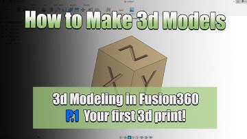 How to Make 3d models in fusion 360 free - the basics - 3d printer calibration cube