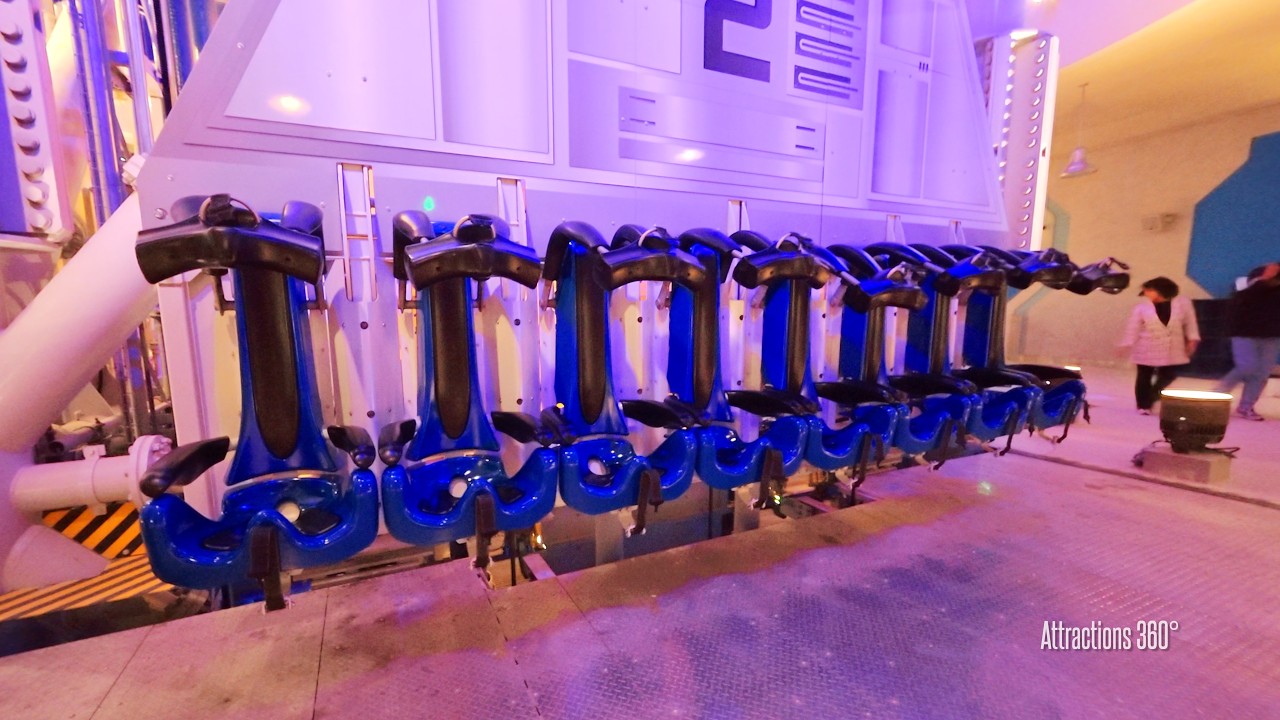 World's Tallest 475 FT DROP Tower & UNDERGROUND Drop Pit POV | Sirocco Tower at Six Flags