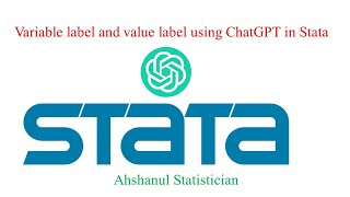 Variable label and value label using ChatGPT in Stata