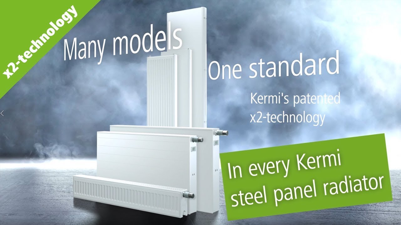 Kermi therm x2 steel panel radiators  large breadth and depth to the range of products