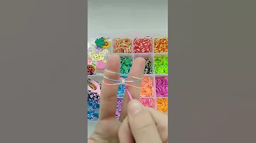 DIY Rubber Band Bracelet On Finger Link In Discription Shorts 