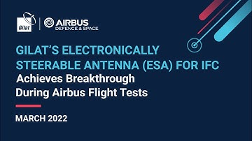 Gilat’s Electronically Steerable Antenna (ESA) for IFC