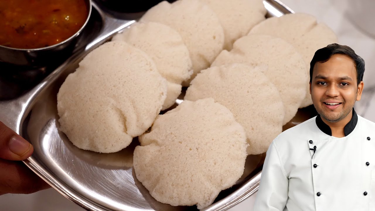 IDLY RECIPE - PILLOWY SOFT TEXTURE SECRET - Wet Grinder Idli Method - CookingShooking | Yaman Agarwal