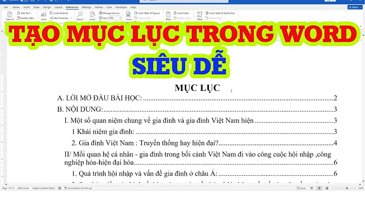 Cách tạo mục lúc bảng và hình cho luận văn năm 2024